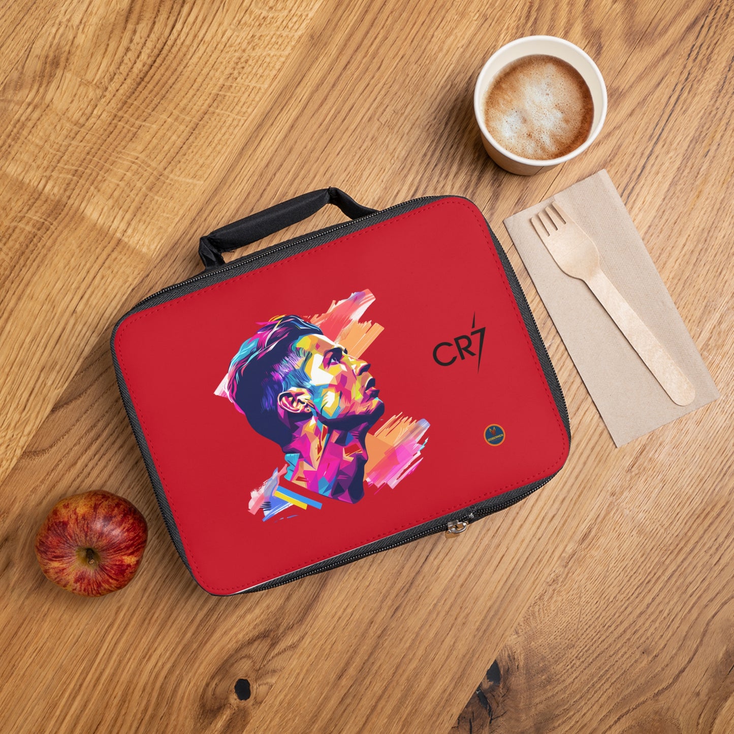 Cristiano Ronaldo CR7 Thermal Lunch Bag Dark red ⚽🥶