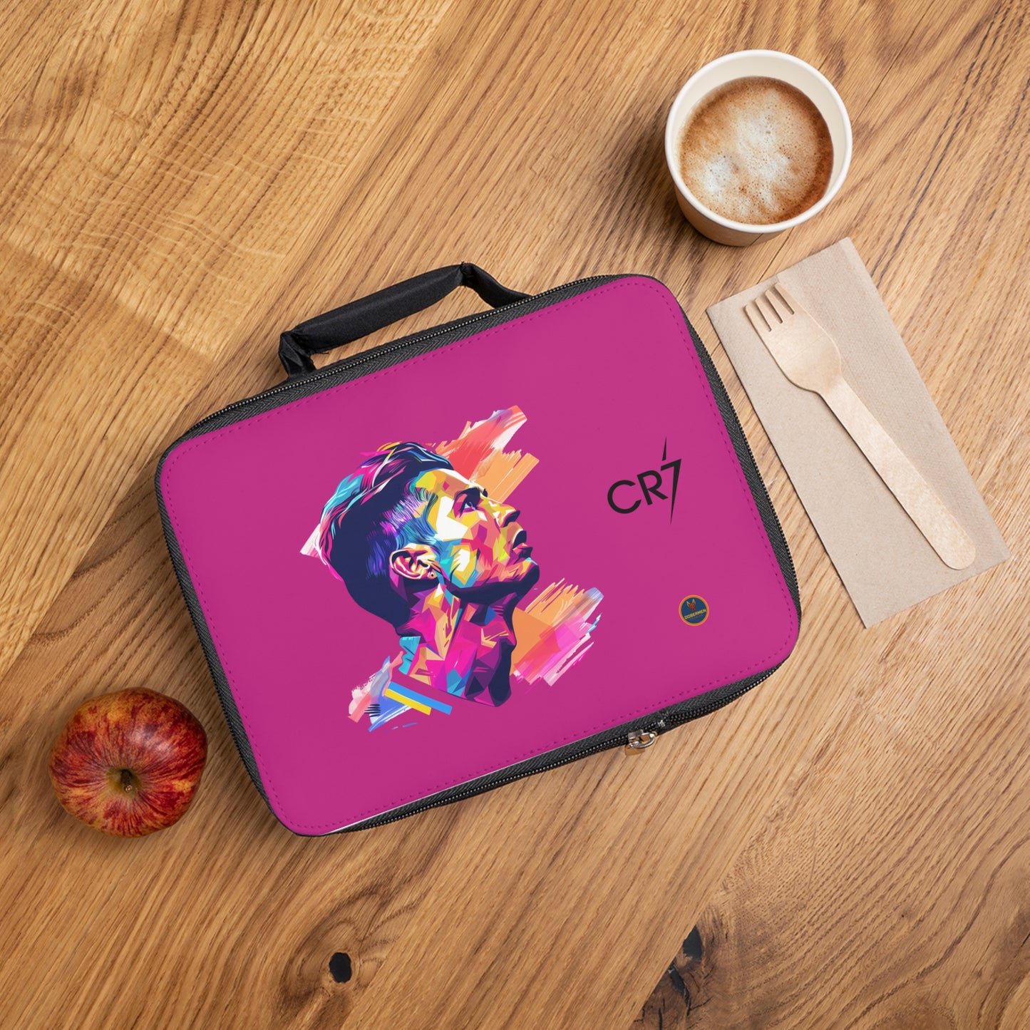 Cristiano Ronaldo CR7 Thermal Lunch Bag Pink ⚽🥶