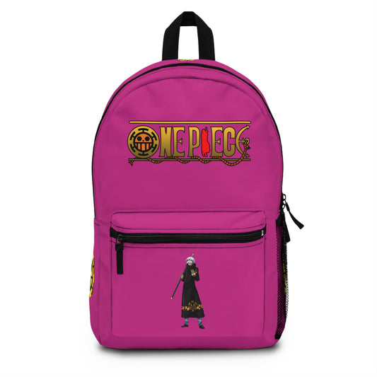 Trafalgar D. Water Law One Piece Anime Backpack Pink ⚓