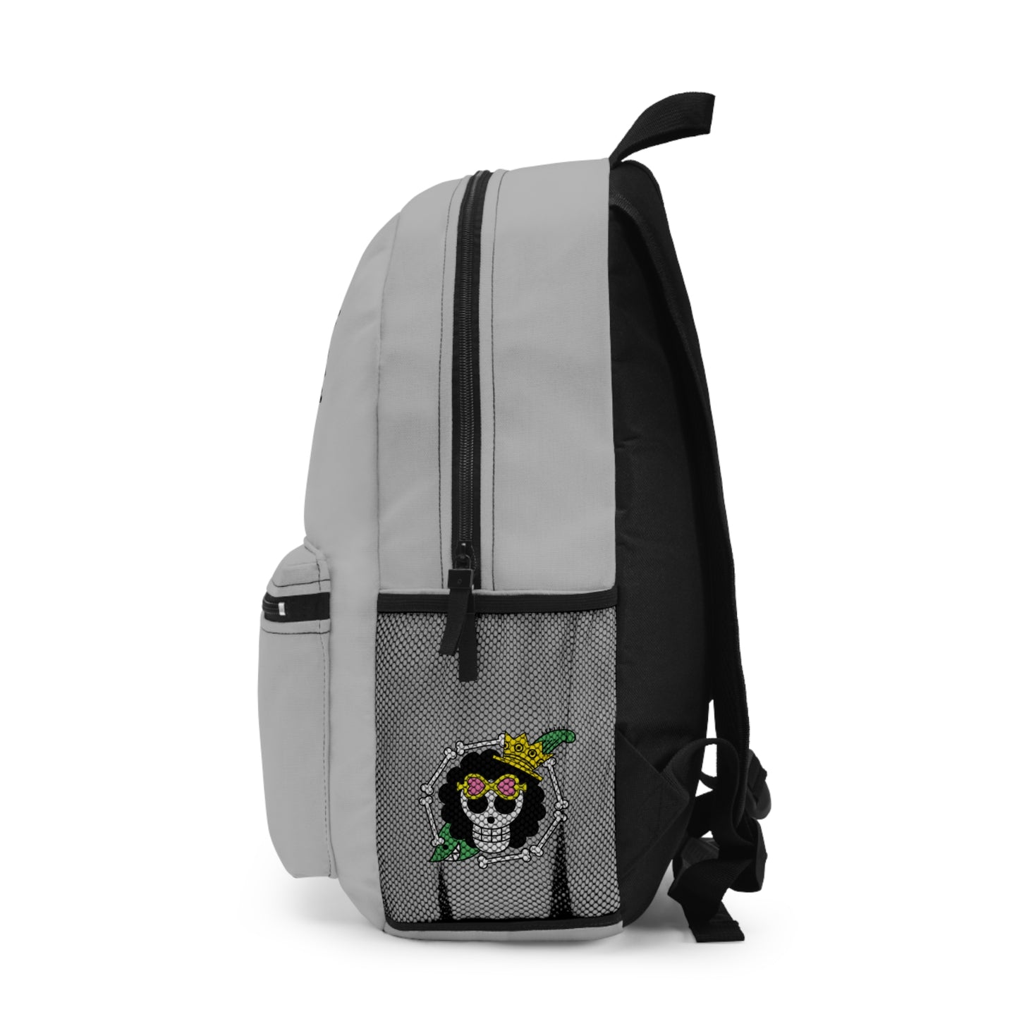 Brook One Piece Anime Backpack Light grey 🎵
