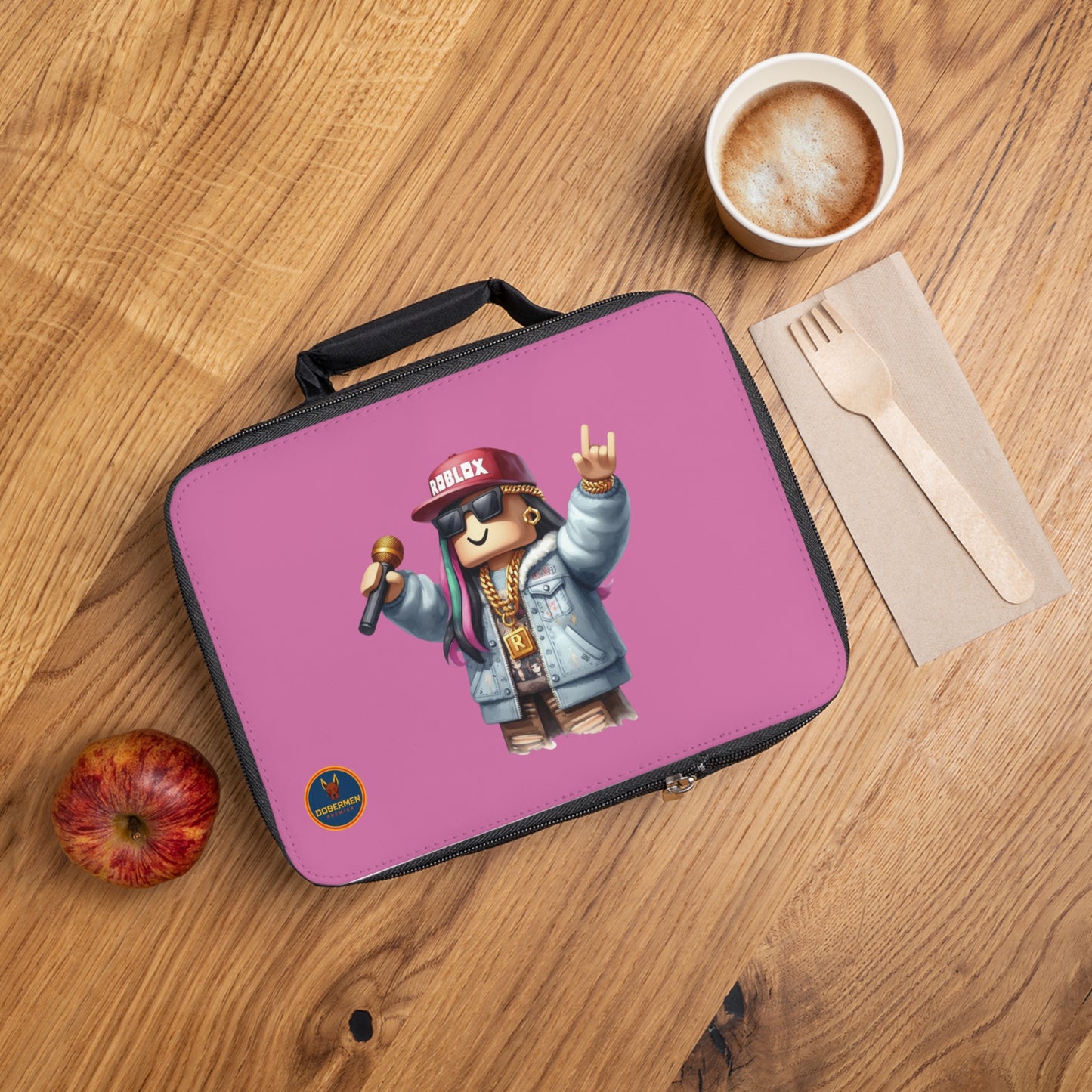 Insulated Roblox Lunch Tote Light pink 🎮✨ ⚡