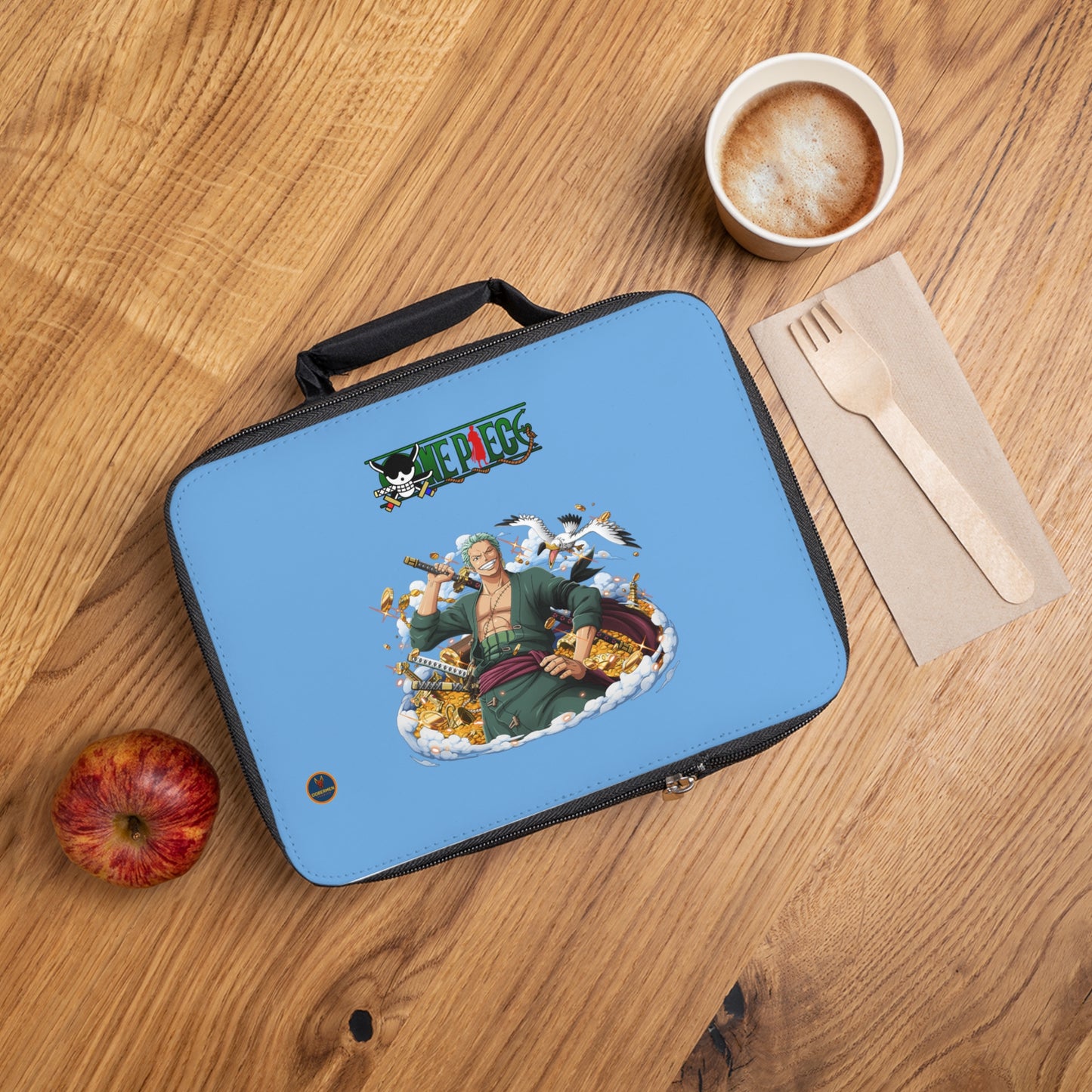 Roronoa Zoro One Piece Anime Lunch Bag Light blue 🍱