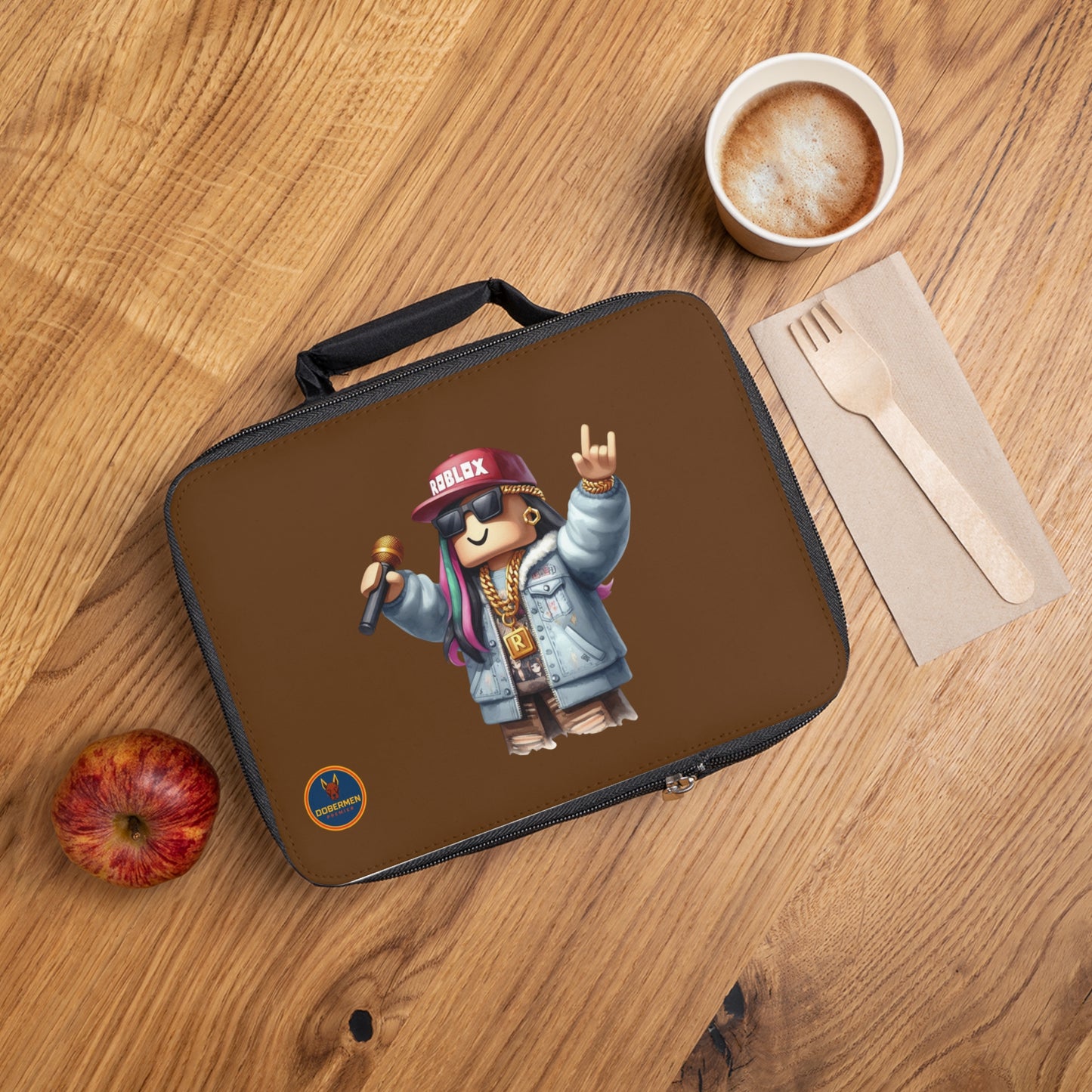 Insulated Roblox Lunch Tote Brown 🎮✨⚡
