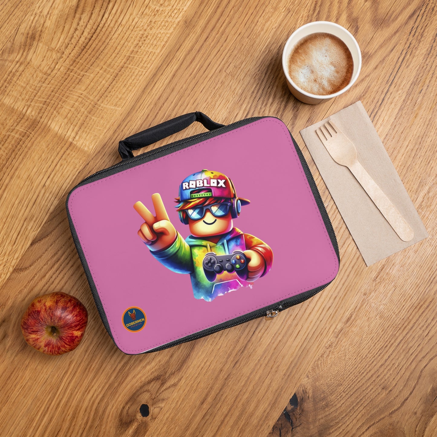 Vibrant Roblox Lunch Box Light pink 🌈 🎮🎒