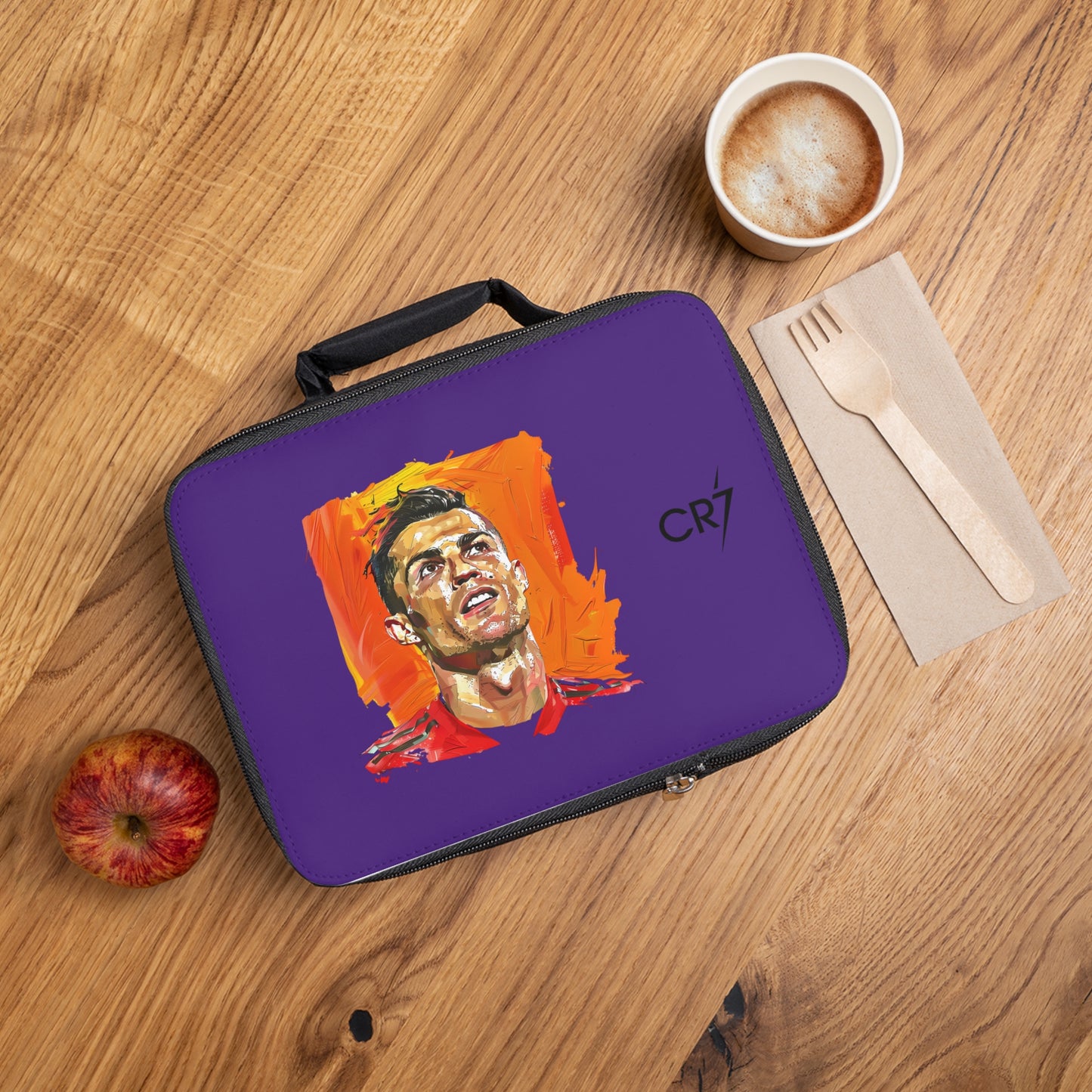 CR7 Cristiano Ronaldo Lunch Bag Purple ⚽🥇