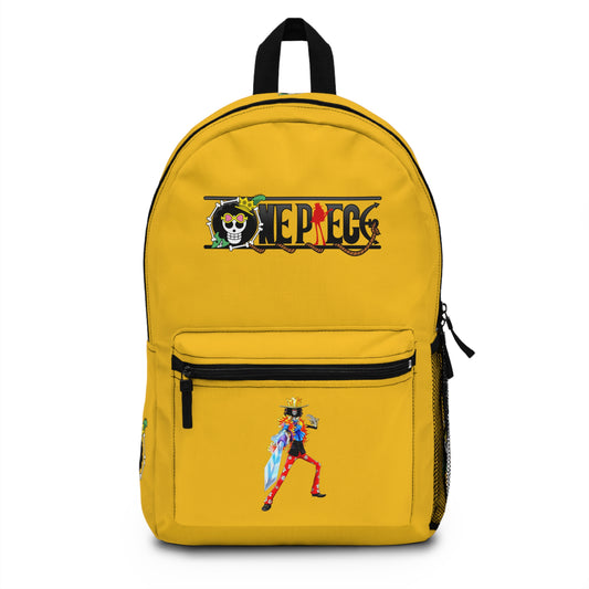 Brook One Piece Anime Backpack Yellow  🎵
