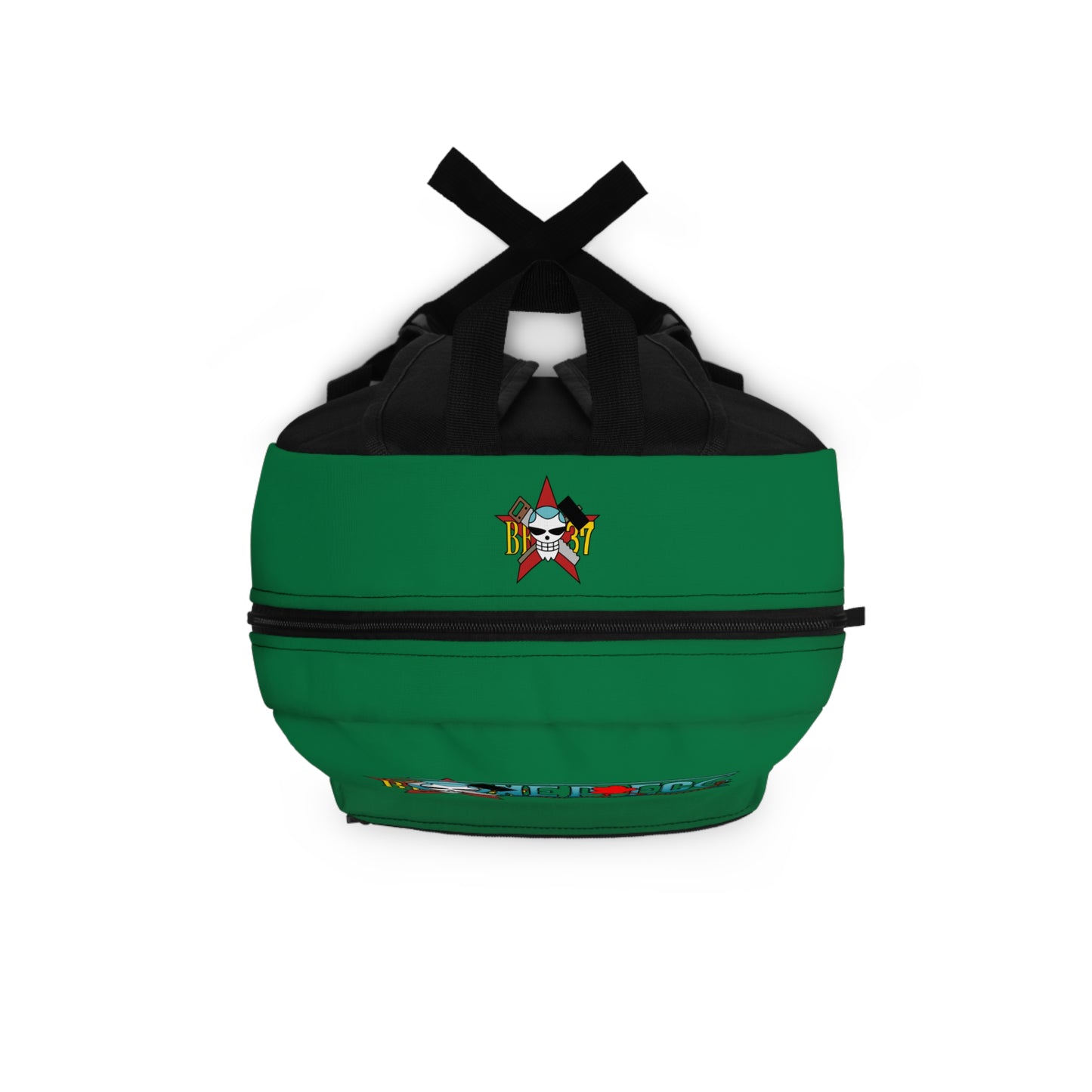 Franky One Piece Anime Backpack Dark green 🔧
