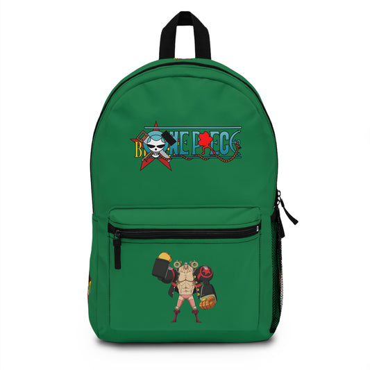 Franky One Piece Anime Backpack Dark green   🔧