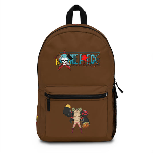 Franky One Piece Anime Backpack Brown 🔧
