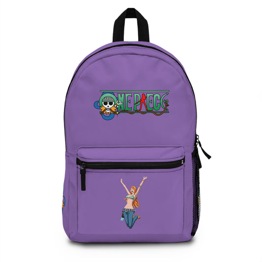 Nami One Piece Anime Backpack Light purple 🗺️