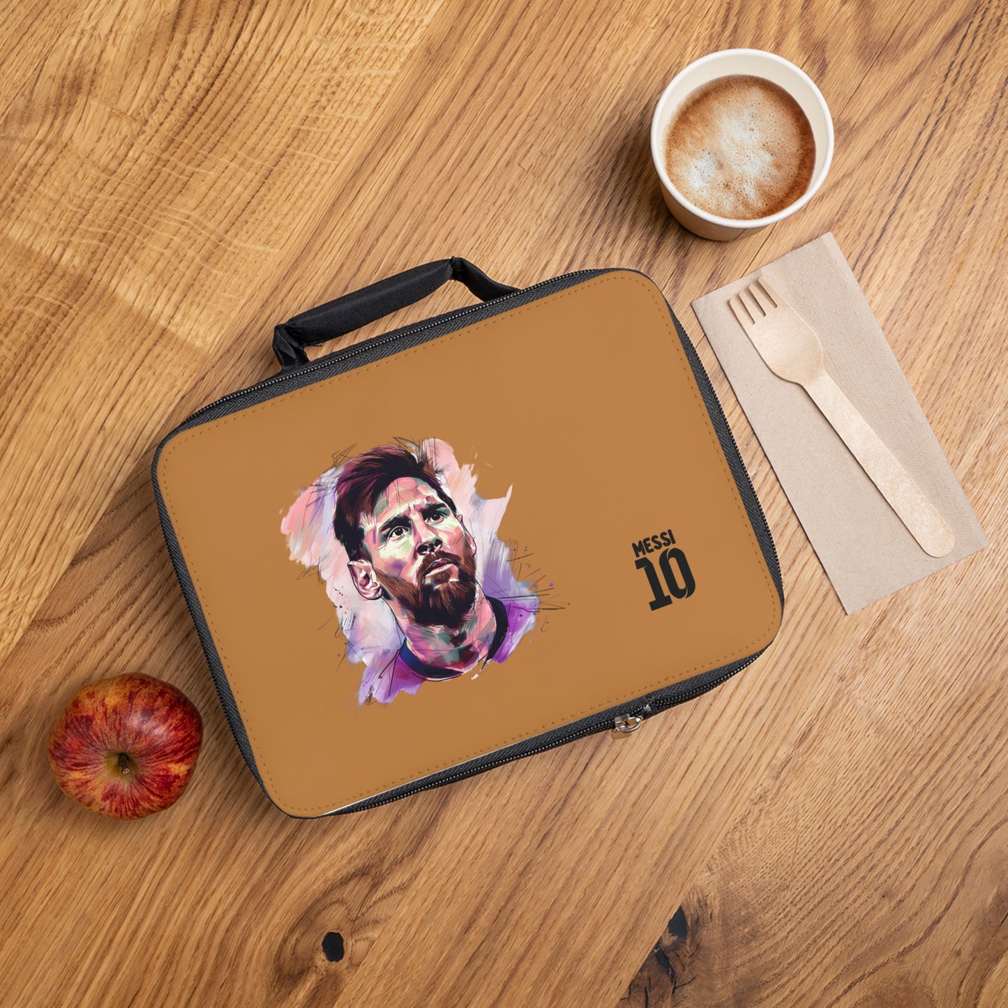 Lionel Messi LM10 Lunch Bag Light brown ⚽🥇