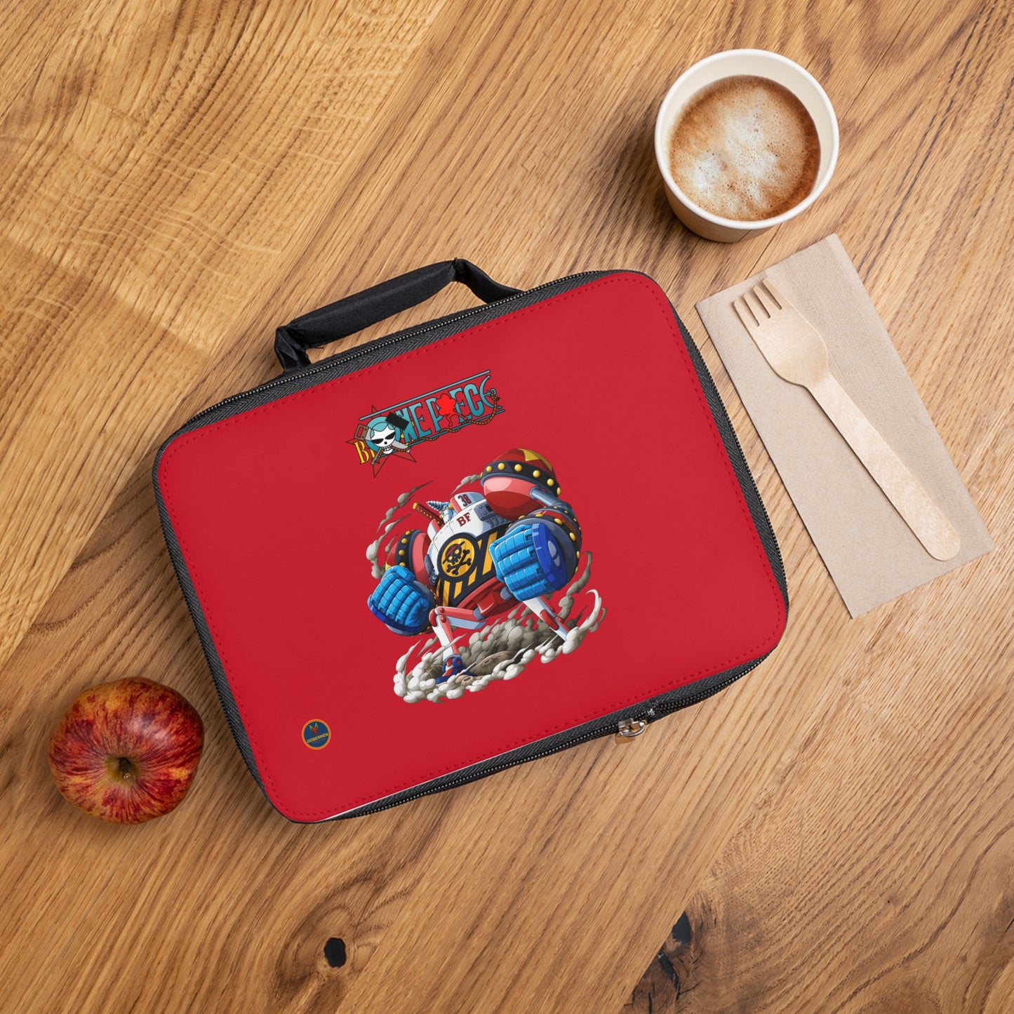 Franky One Piece Anime Lunch Bag Dark red 🍱