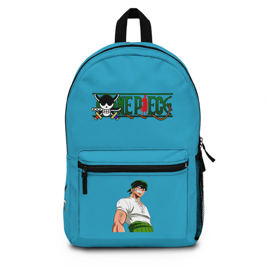 Roronoa Zoro One Piece Anime Backpack Turquoise 🗡️