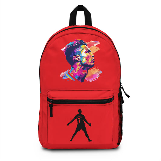 Cristiano Ronaldo CR7 School Backpack Red 🎒⚽