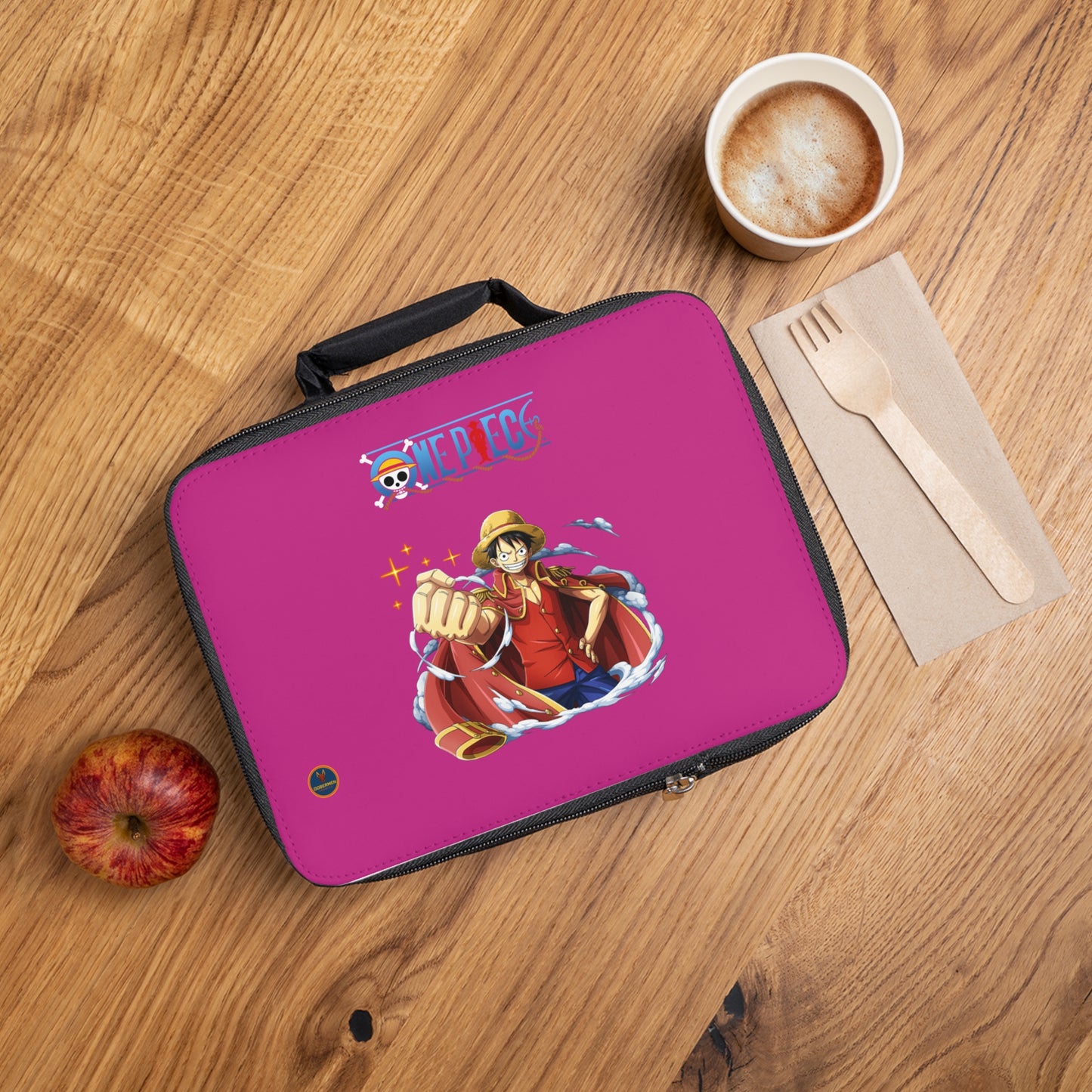 Monkey D. Luffy One Piece Anime Lunch Bag Pink 🍱