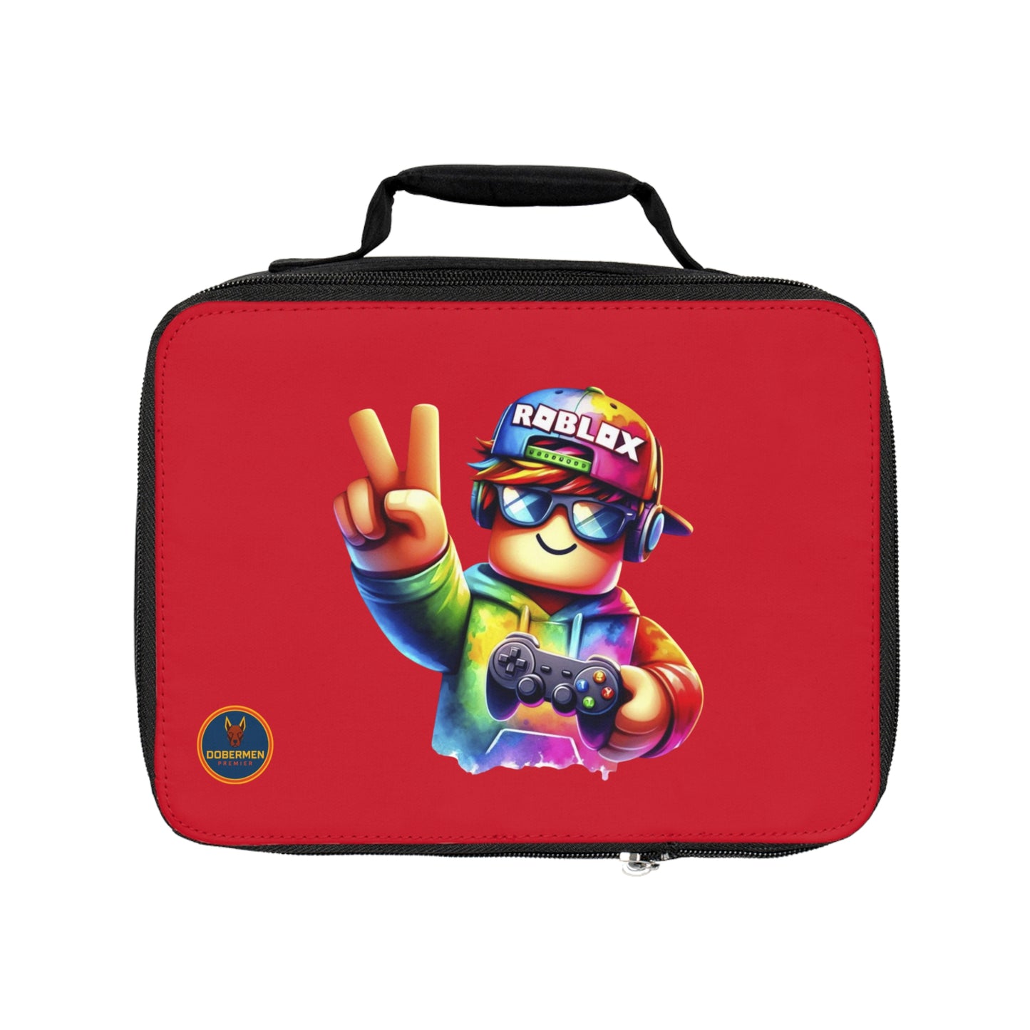 Vibrant Roblox Lunch Box Dark red 🌈 🎮🎒