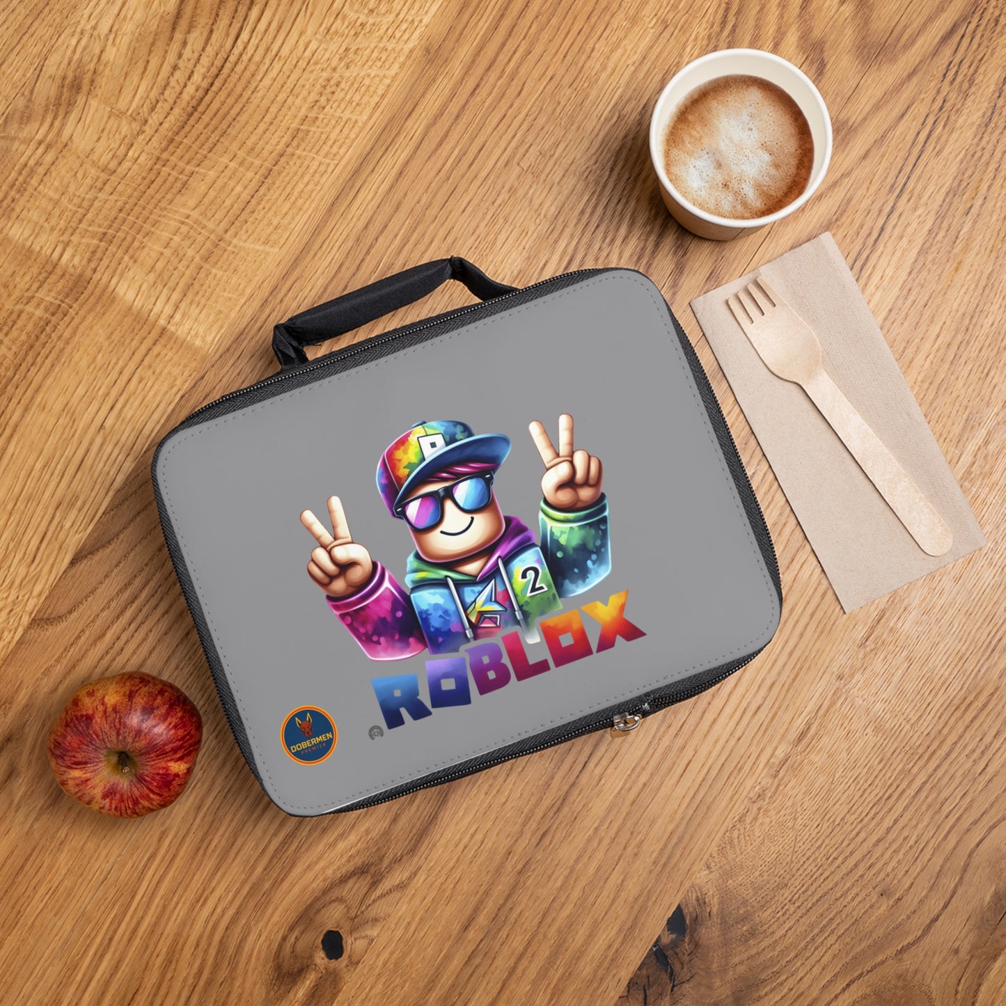 Roblox Fan Lunch Bag Grey 🎮🎒✨