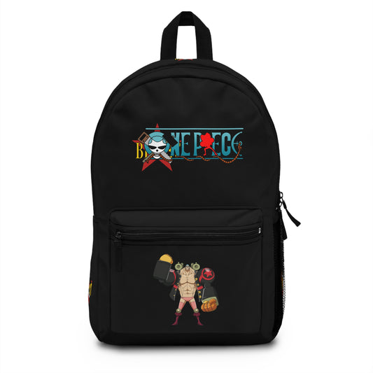 Franky One Piece Anime Backpack Black 🔧