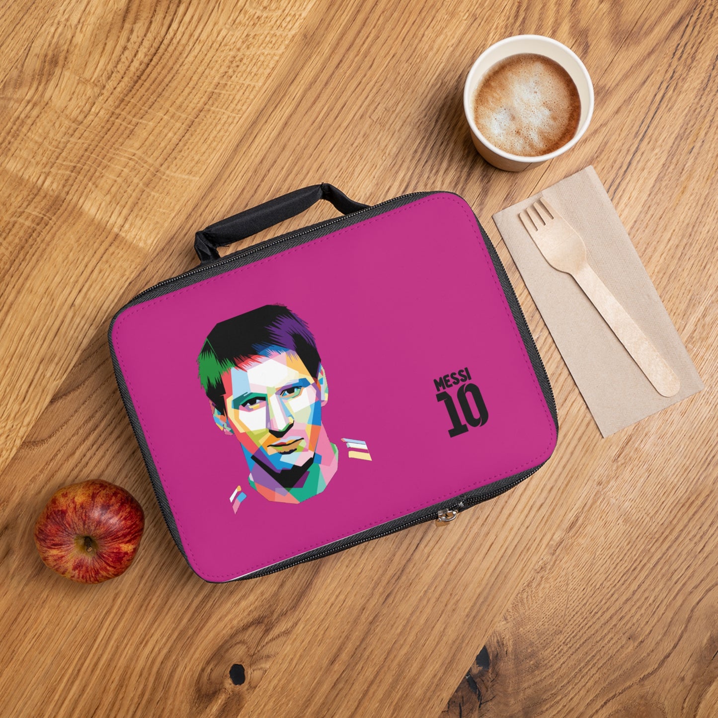 Lionel Messi LM10 Thermal Lunch Bag Pink⚽🥶