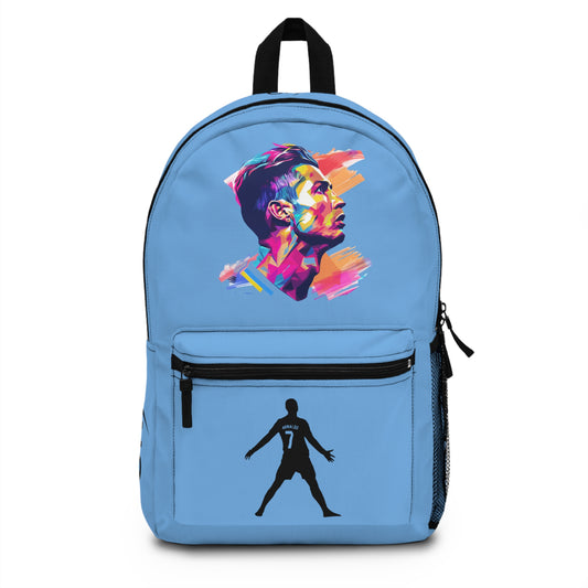 Cristiano Ronaldo CR7 School Backpack Light blue 🎒⚽