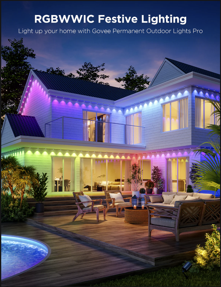 Govee Permanent Outdoor Lights Pro H706A: 100ft