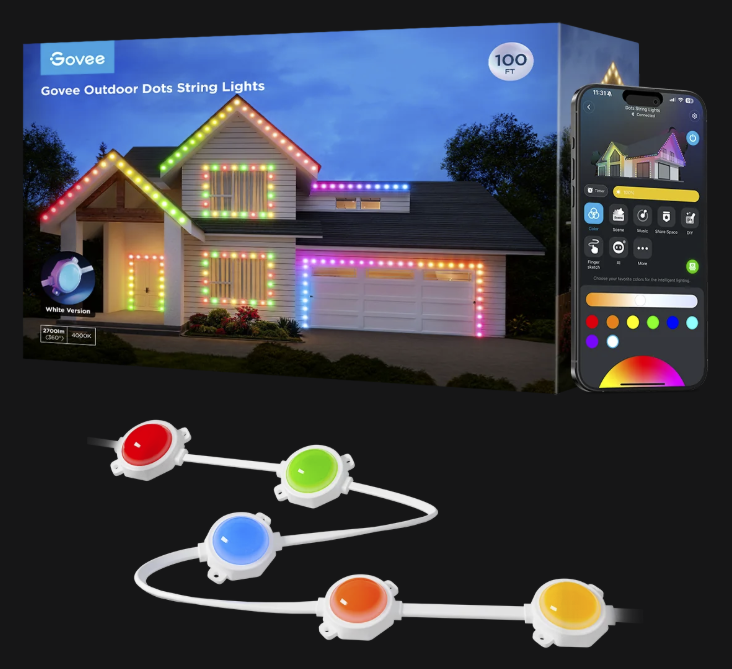 Govee Outdoor Dot String Lights Models H703B (100 ft)