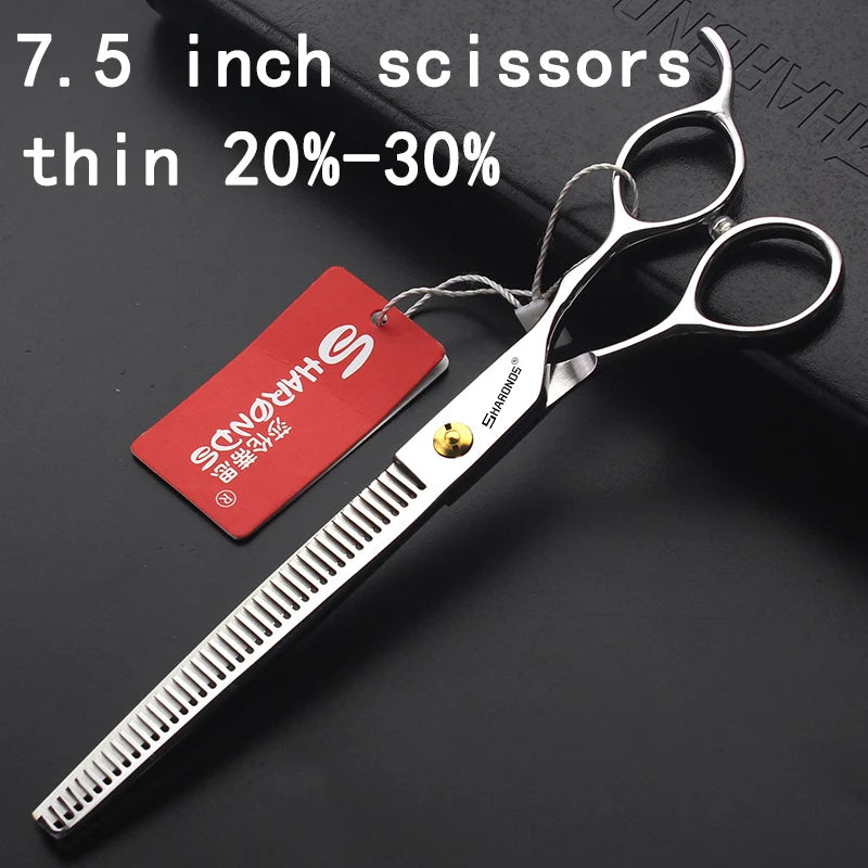 Sharonds 440c 6/7/7.5 inch haircut thinning scissors professional barber shop hairdressing scissors cutting scissors hair shears