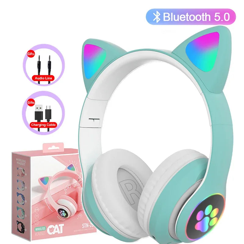 Cat Ears Bluetooth Headphones