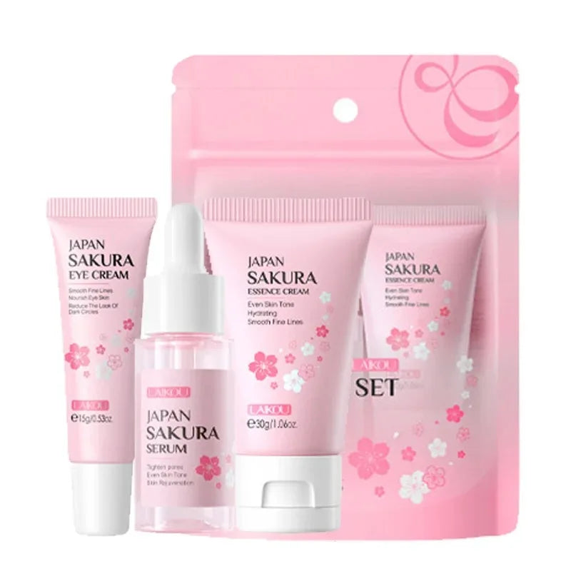 LAIKOU Daily Essentials Skin Care Set: 3-Piece Travel Pouch