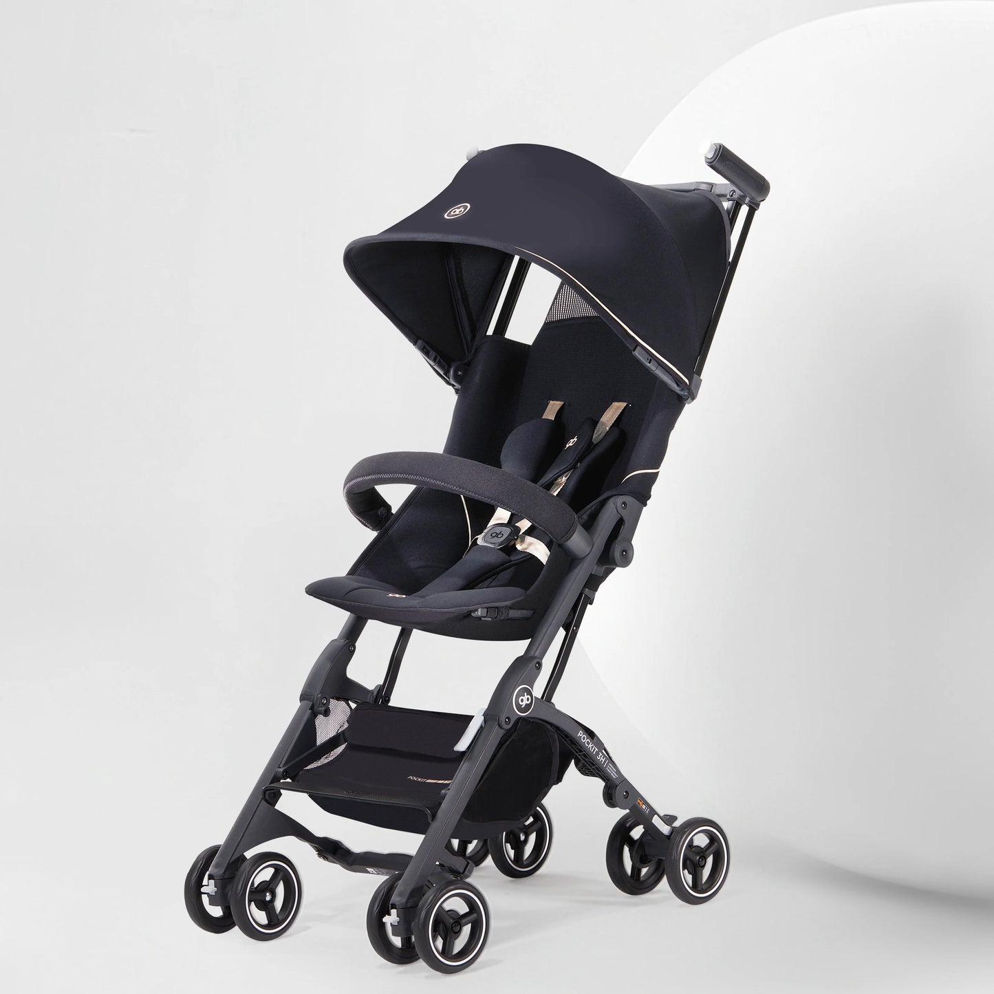 gb Pockit 3H baby Steoller (Includes Free Armrest), All-Terrain, Lightweight Stroller, Travel-Friendly