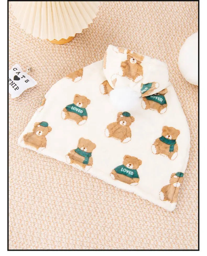 Warm Cat Cape Winter Blanket 🐱❄️