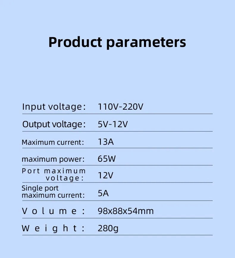 8-Port Wireless Charger Hub.