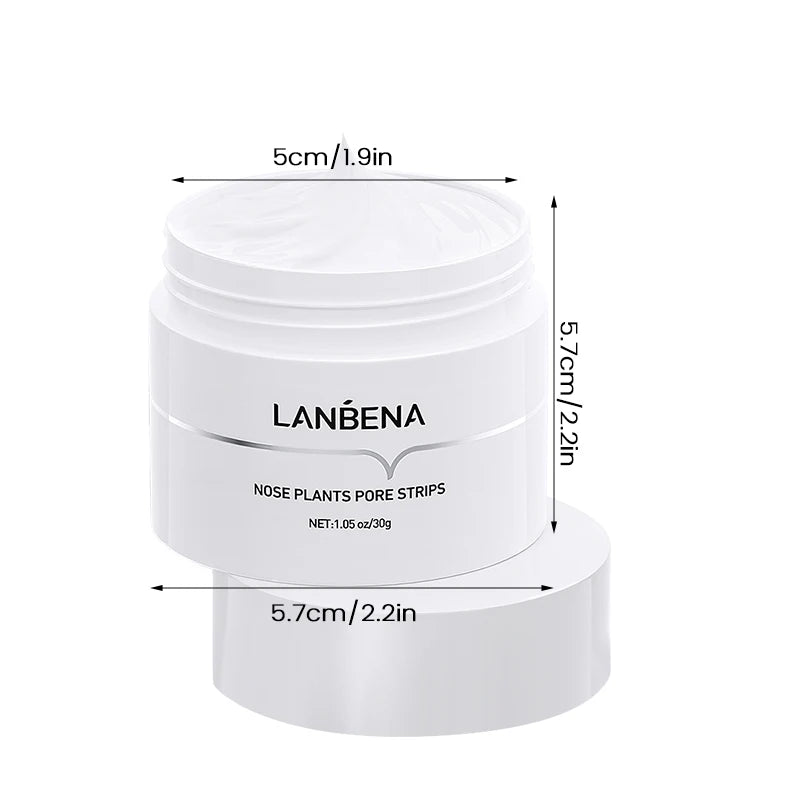 LANBENA Nose Blackhead Remove Mask Pore Strip Peeling Mask Deep Cleansing Black Dot Remover Acne Patch Skin Care Peel Mask