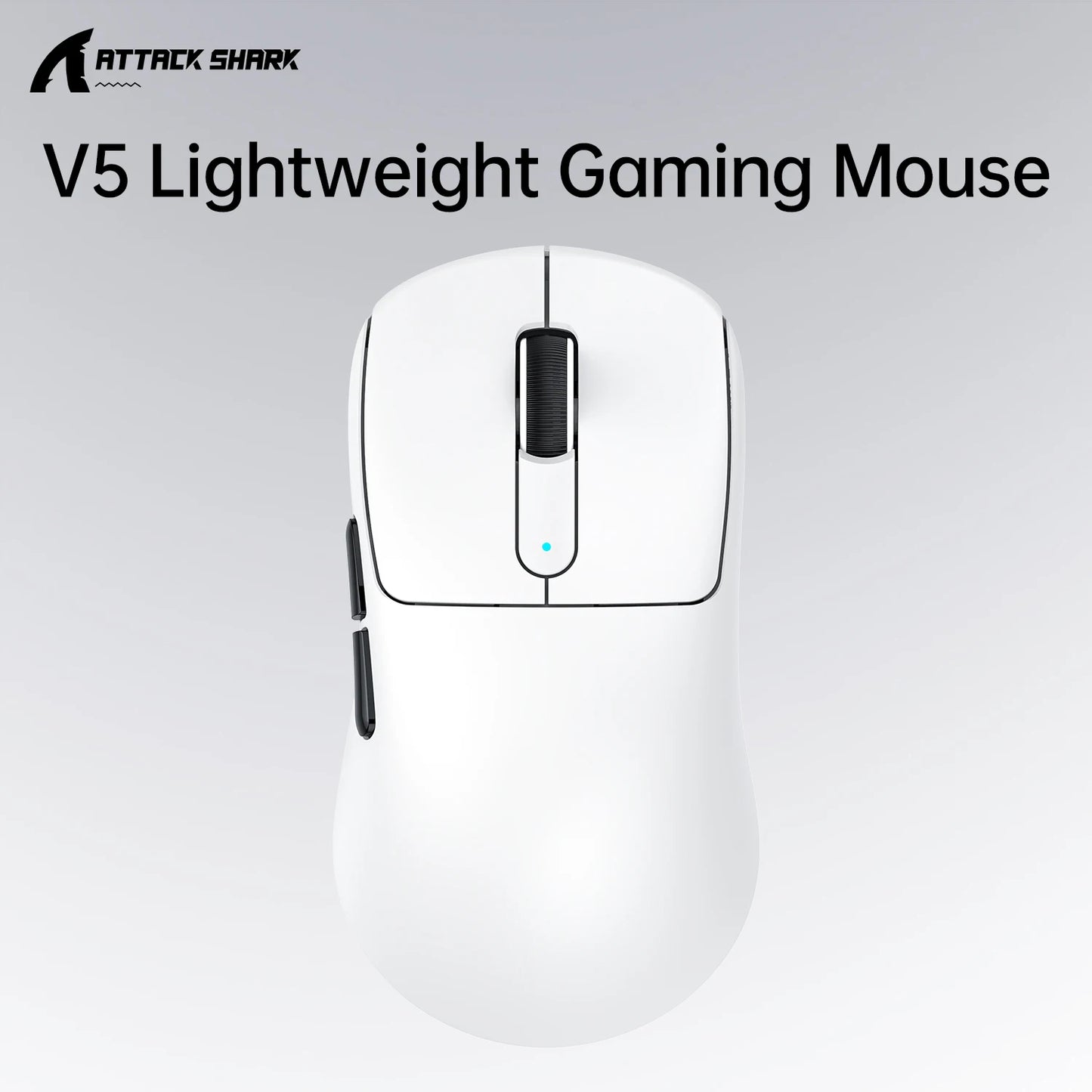 ATTACK SHARK V5 Wireless Gaming Mouse 3-Mode Ultra-Lightweight PAW3950MAX 8KHz Polling Rate For PC Gamer Accessories Gift