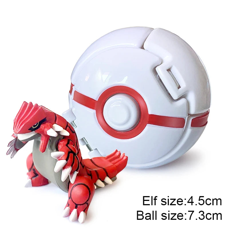 25 Styles Pokeball Figure Anime Figure Pokemon Elf Ball Toy Action Model Pikachu Mewtwo Charmander Kids Birthday Gifts Toys