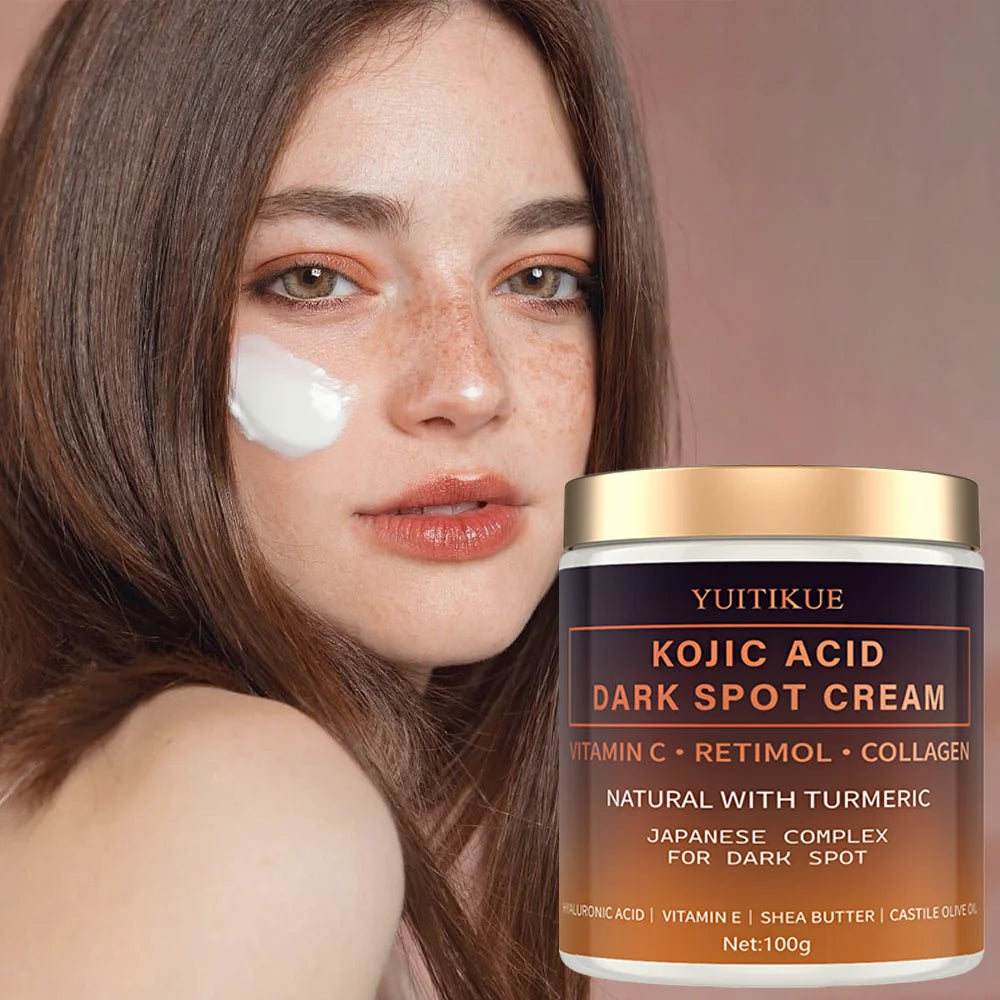 YUITIKUE Kojic Acid Dark Spot Cream: Japanese Complex with Retinol & Vitamin C