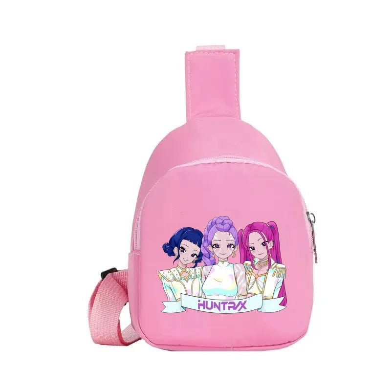 New Children Chest Bag Anime Cartoon Alphabet Fashionable Shoulder Diagonal Straddle Bag Girl Boy Cartoon Casual Chest Bags