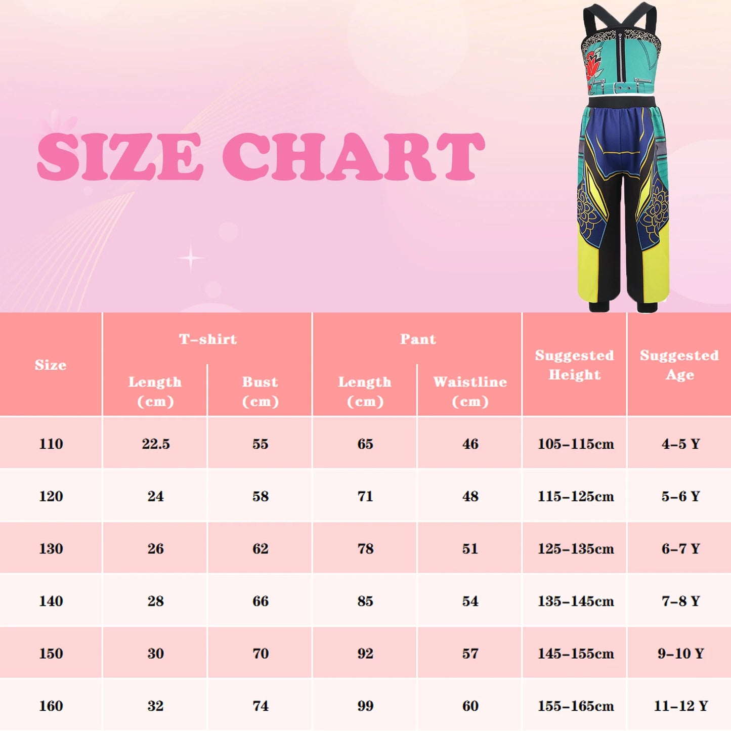 Official Zoey K-Pop Idol Cosplay Costume: 2-Piece Teal & Neon Stage Outfit for Girls