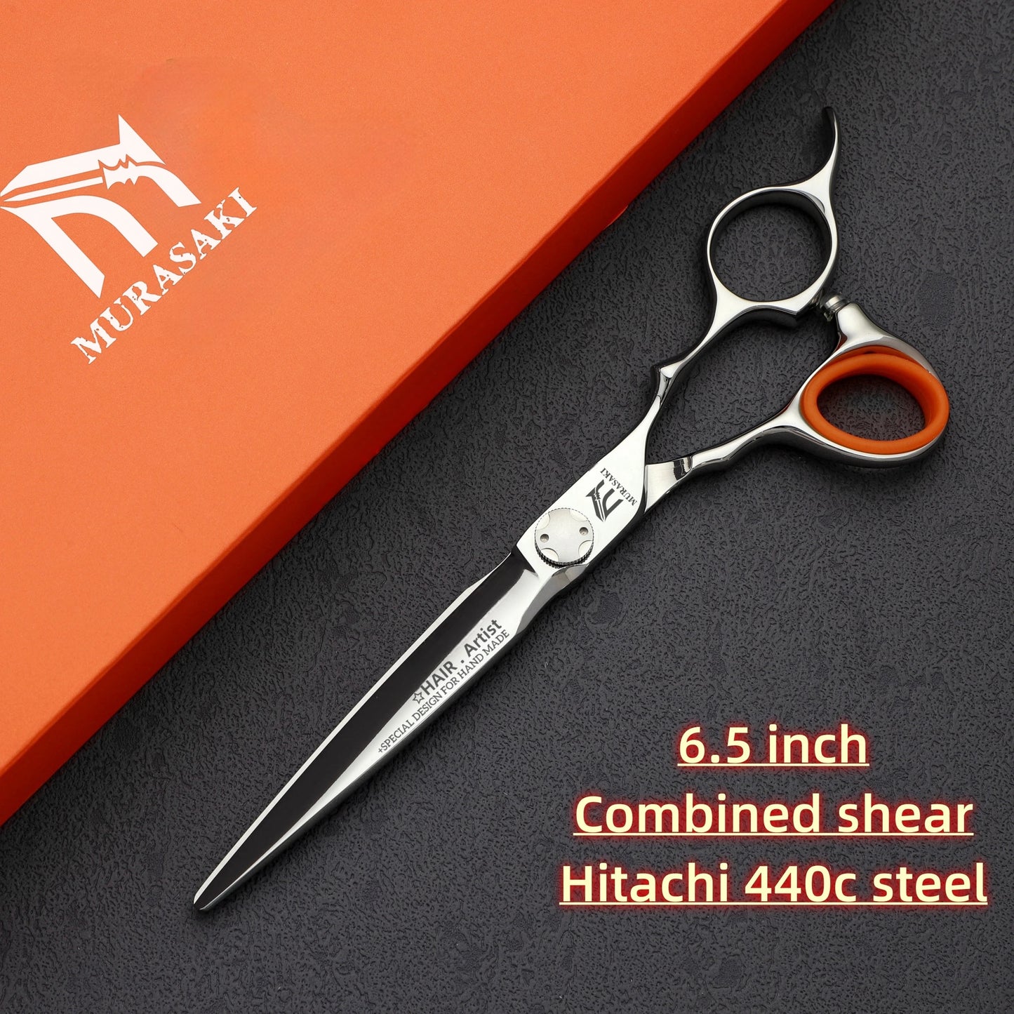 MURASAKI 6.0 inchhair thinning scissors,Professional Barber Accessories,Made by Hitachi 440C Steel,High-end Hair Cutting Tools