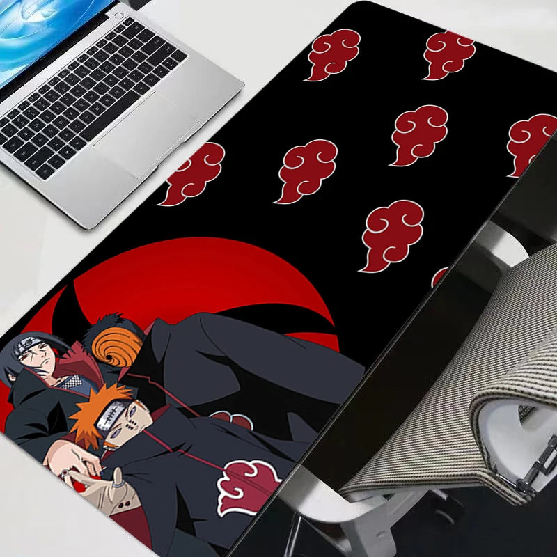 Naruto Pain Akatsuki XXL Gaming Mouse Pad: Minimalist Noir Anime Desk Mat