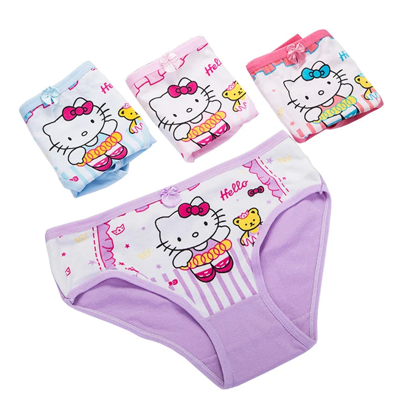4pcs Pokemon Boys Boxer Underpants Cotton Anime U Pouch Bulge Underwear Cartoon Shorts Kids Cute Breathable Boxer Pants 2-12Y