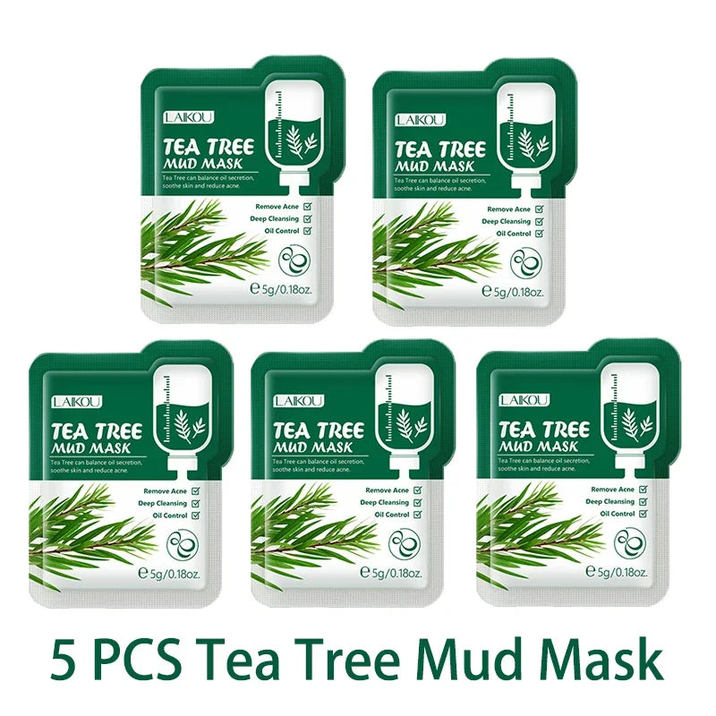 LAIKOU Sleeping Face Mask Set: 5pcs Night Repair & Deep Hydration Combo