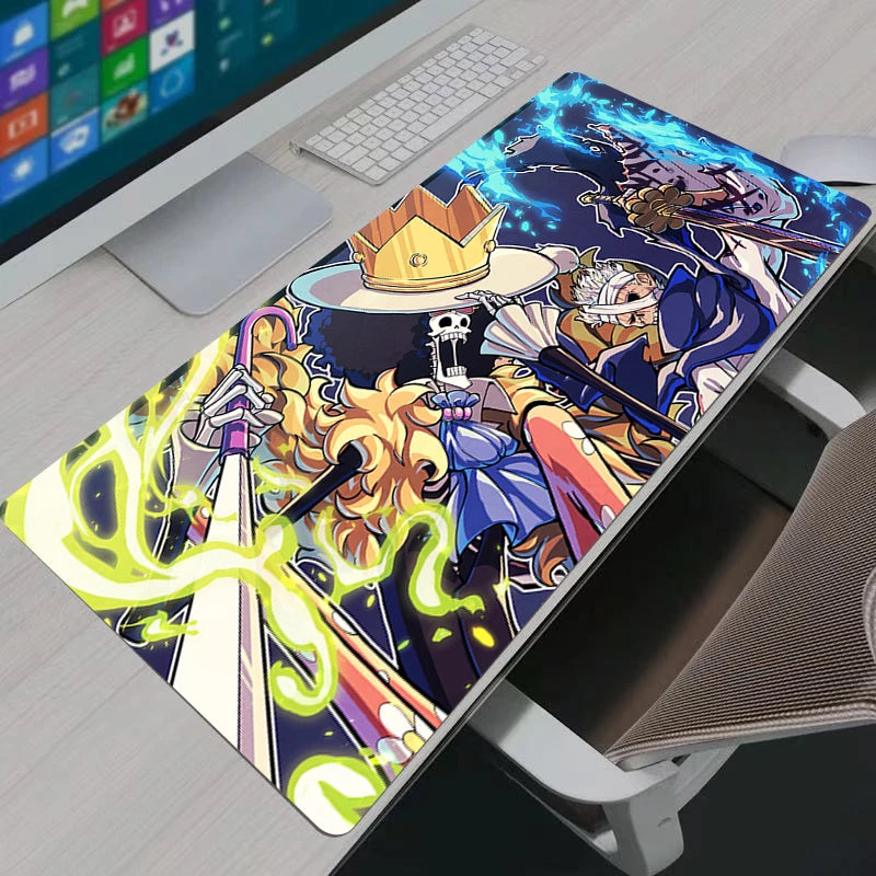 One Piece Brook "Soul King" XXL Gaming Mouse Pad: Moonlight HD Anime Desk Mat
