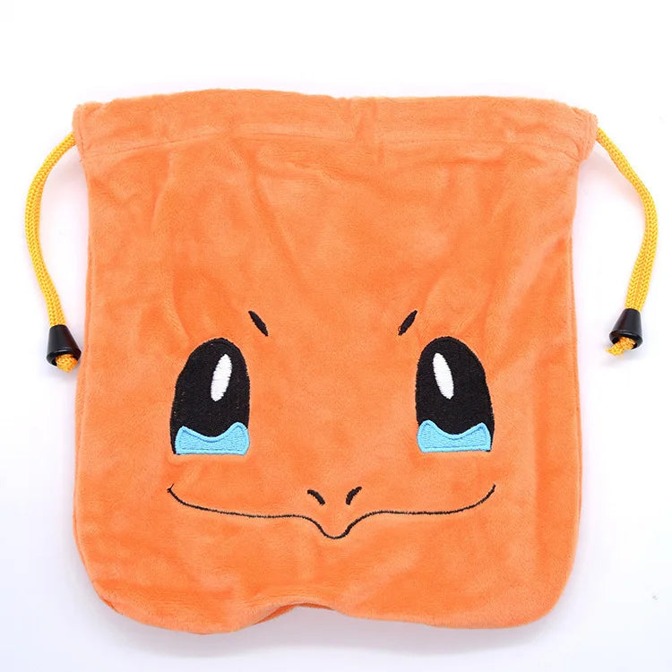 20x22cm Pokemon Pikachu Drawstring Anime Bag Cute Portable Storage Cosmetic Bag Coin Purse Children Birthday Gifts