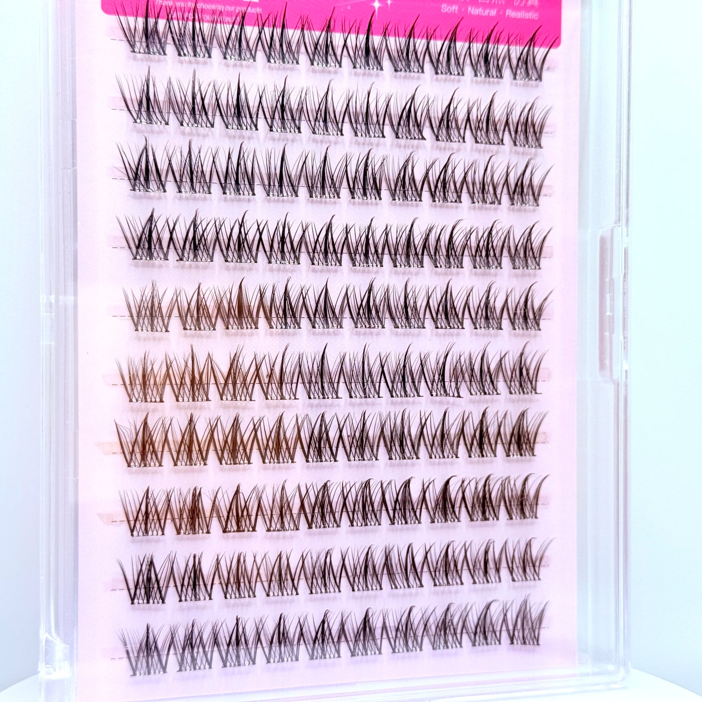 Easy to Apply 10 Rows Self-Adhesive False Eyelashes for Natural Daily Glam