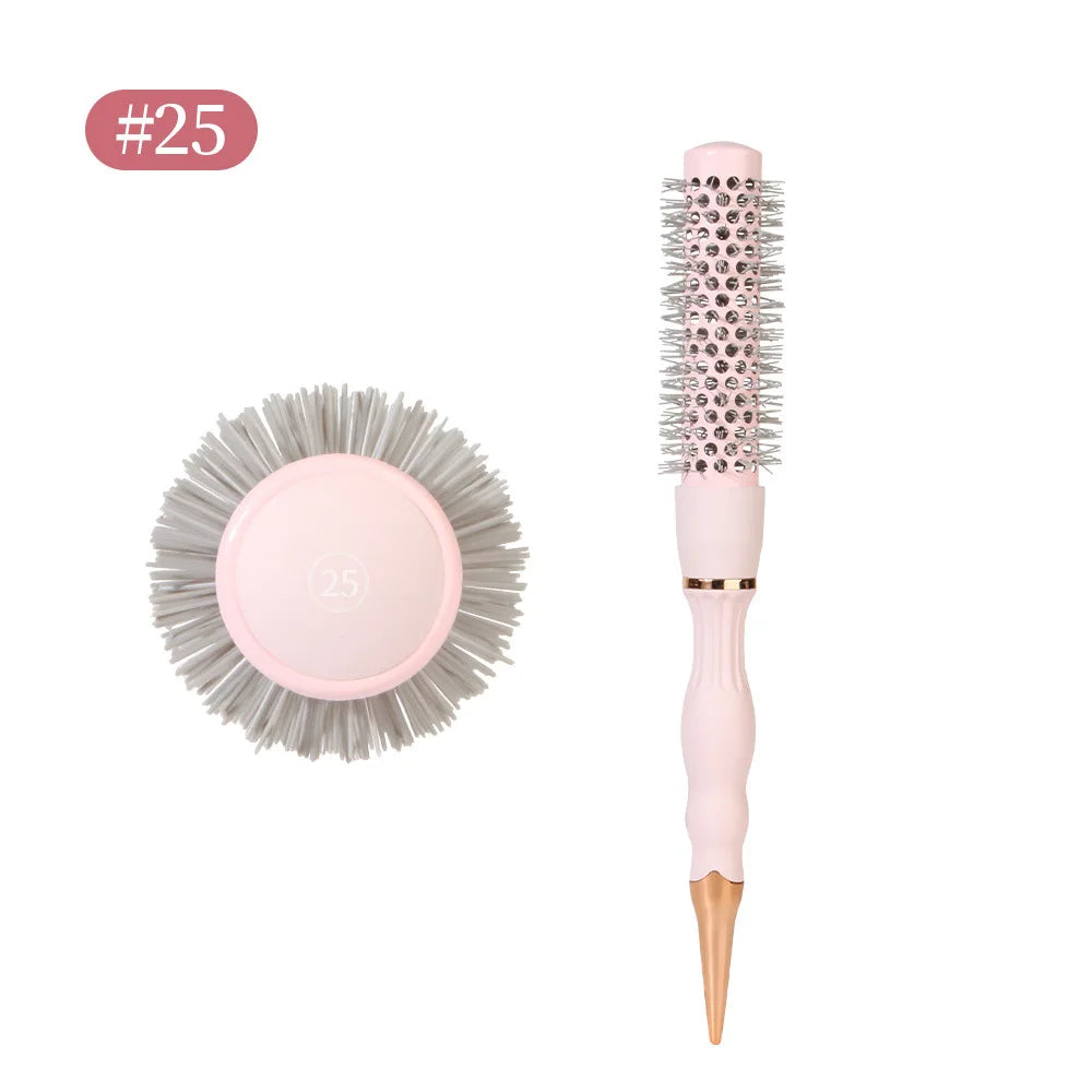 Round Blow Dry Brush Professional Curly Hair Hot Cylinder Comb Suitable for Fashionable Curly Roller Hair Styling Accessories