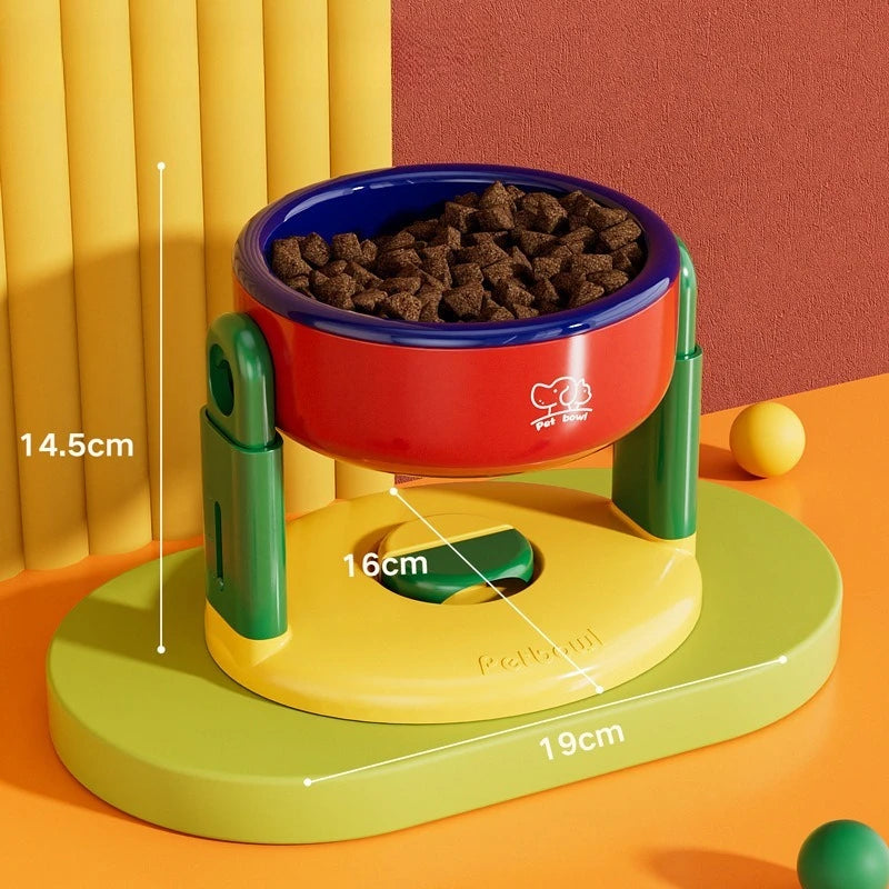 Adjustable dog bowl cat bowl with suction cup anti knock pet bowl universal protection cervical spine dog food bowl water bowl