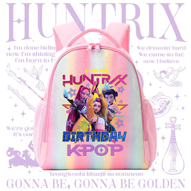 Backpack Rainbow Colors Student Backpackg KPOP Anime Tiger Schoolbag Holiday Gifts