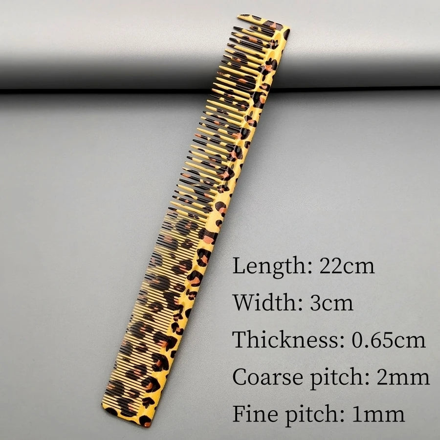 Hair Cutting Comb With Scale Cyan Yellow Ruler Haircut Combs Barber Shop Hairdressing Hairbrush Salon Styling Tools Y0521