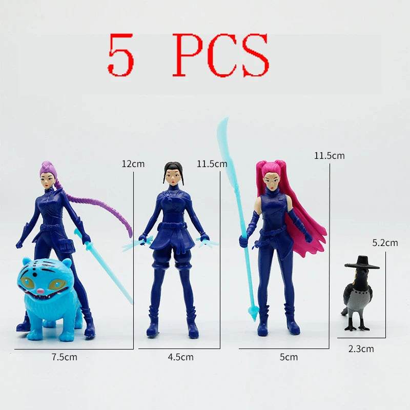 2026 Kpop Demon Hunters Action Figure Derpys Tiger Rumi Mira Zoey Sussy Figurine Children's Birthday Gift in Stock Fast Shipping